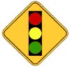 Traffic Signal Warning Sign